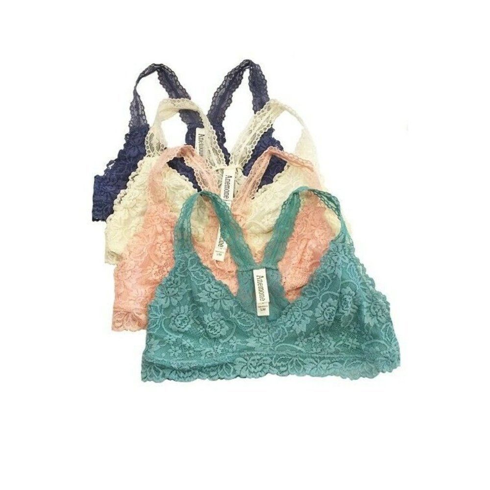 * Anemone Lace Mint Racerback Bralette